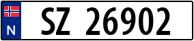 Truck License Plate